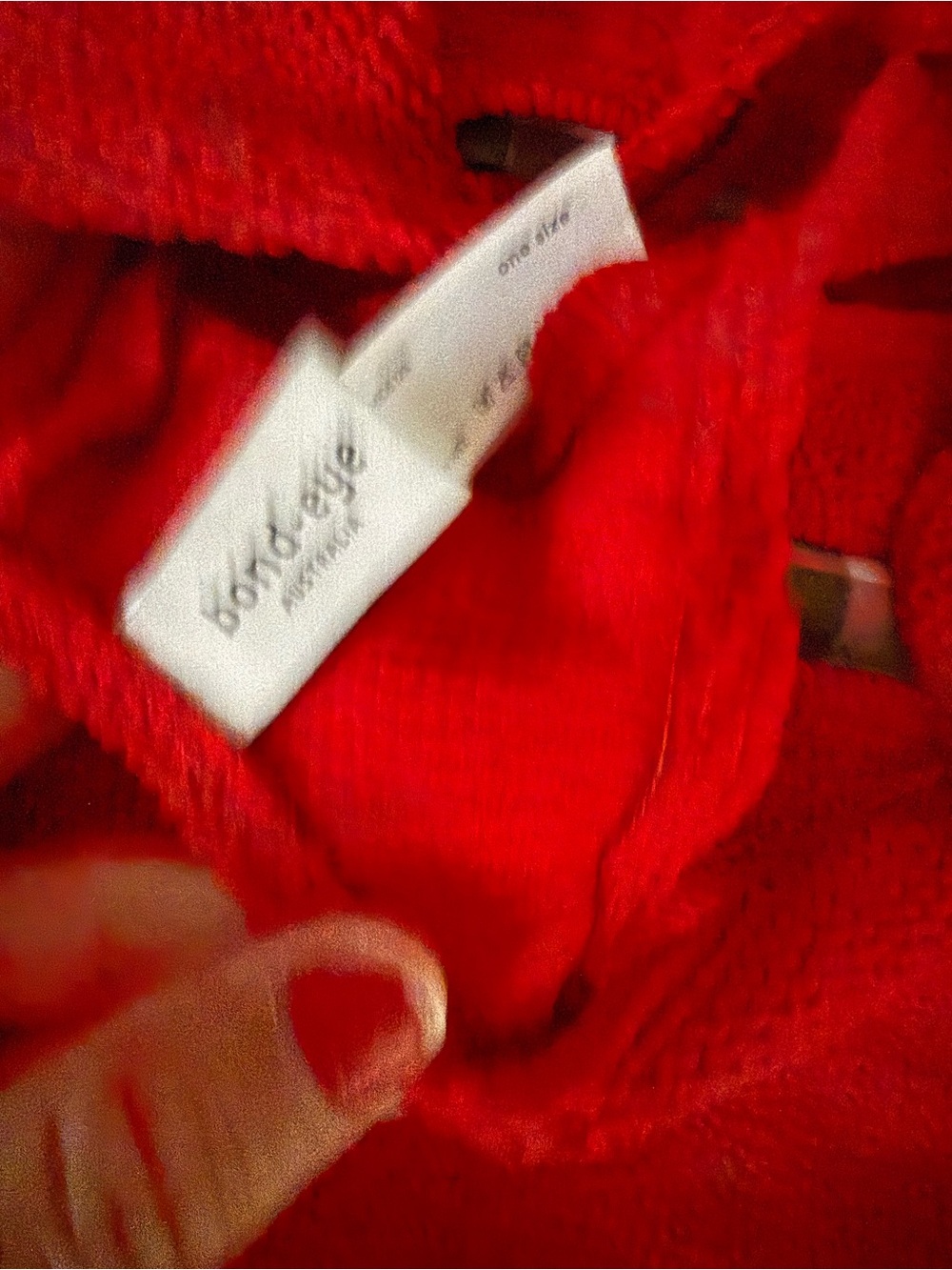 bond-eye Red Textured High-Waist Bikini Set - Picture 3 of 5